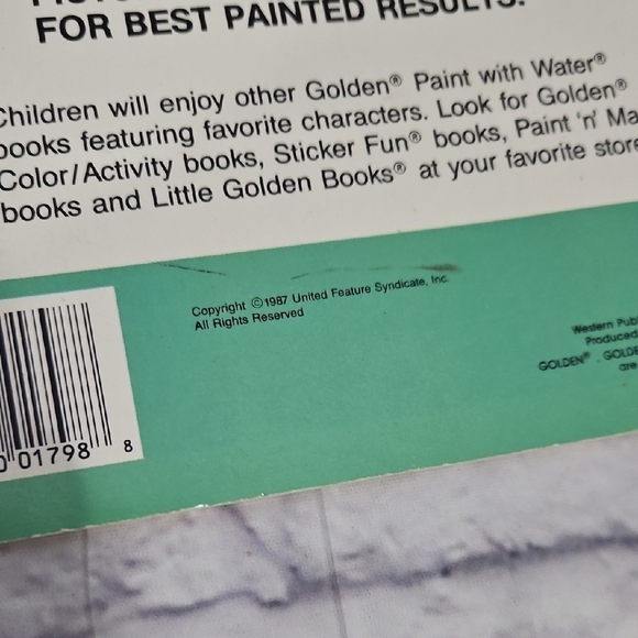 Snoopy and Friends Paint with Water Vintage 1987 - Picture 3 of 5